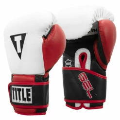 TITLE Boxing Gel Professional Series Training Gloves -Boxing Equipment Sales Store pgstg wh bk 02