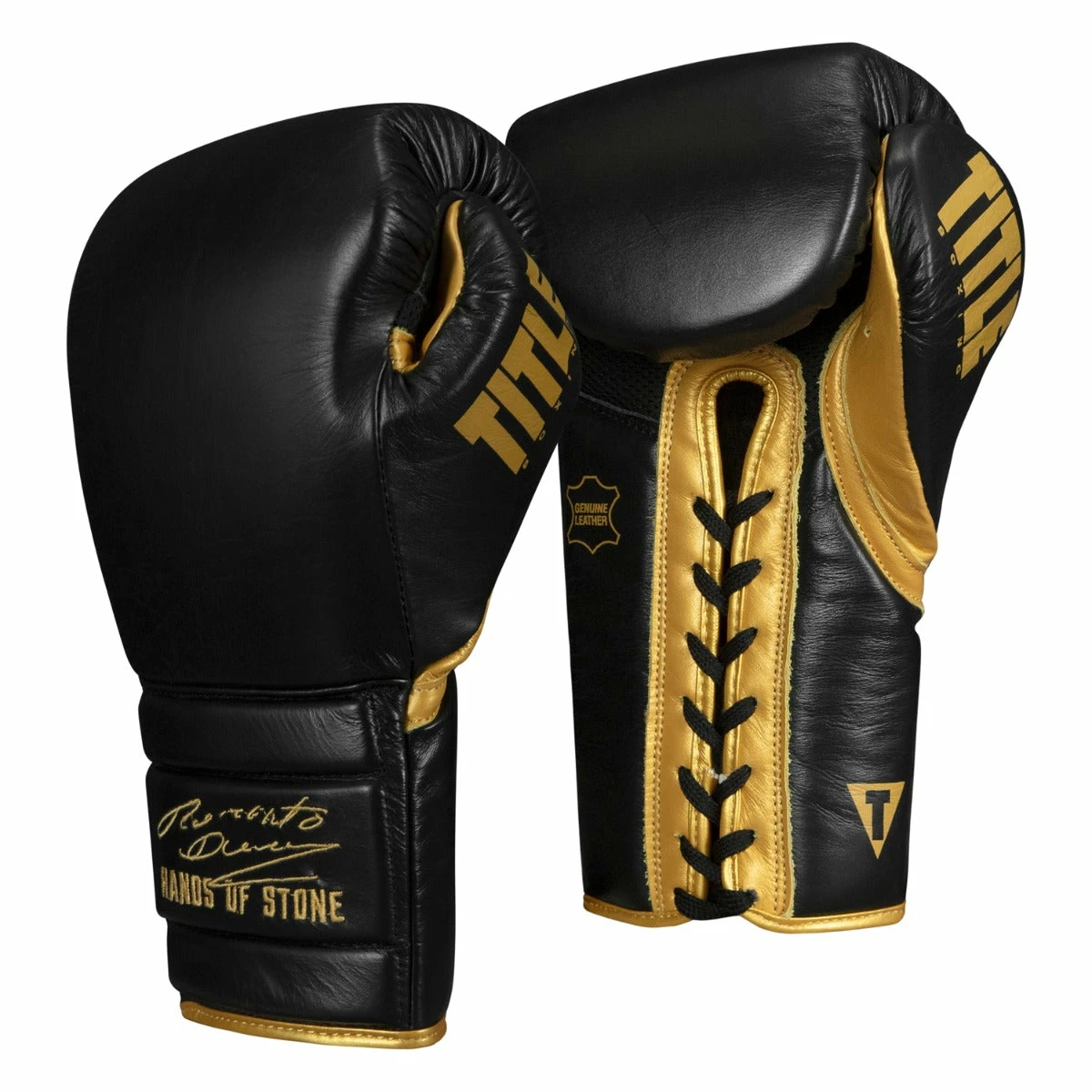 TITLE Boxing Roberto Duran Leather Sparring Gloves 3 TITLE Boxing Roberto Duran Leather Sparring Gloves - Image 3