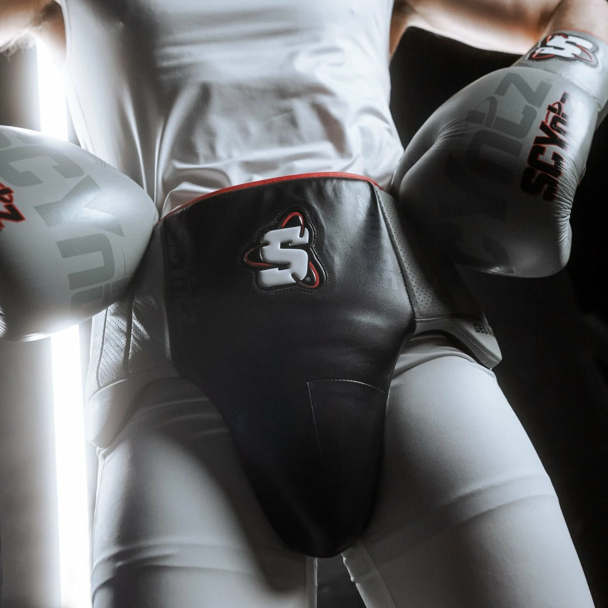 SCYntz Leather Groin Protector 2 SCYntz Leather Groin Protector - Image 2