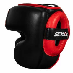 SCYntz Leather Headgear -Boxing Equipment Sales Store scyhg bk rd 3 1