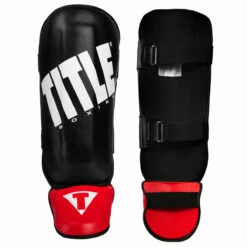 TITLE Boxing Pro Style Shin & Instep Guards 3.0 -Boxing Equipment Sales Store shng3 bk rd 1 1