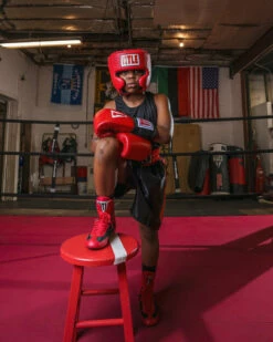 TITLE Boxing Speed-Flex Encore Mid-Top Shoes -Boxing Equipment Sales Store tbs 1 rd bk 1 1 12