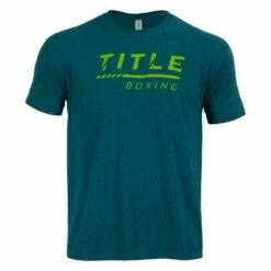 TITLE Boxing Striped Wordmark Tee 10 TITLE Boxing Striped Wordmark Tee -Boxing Equipment Sales Store tbts216 bl 1 1