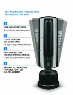 TITLE Boxing Hydro-Flex H2O Freestanding Heavy Bag 8 TITLE Boxing Hydro-Flex H2O Freestanding Heavy Bag -Boxing Equipment Sales Store titlehydrowaveh20freestandingheavybag diagram web 1