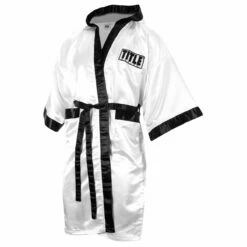 TITLE Boxing Full Length Robe -Boxing Equipment Sales Store tsrfl wh bk 01 6