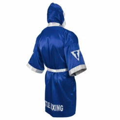 TITLE Boxing Pro Full Length Boxing Robe -Boxing Equipment Sales Store tsrfl2 bl wh 02