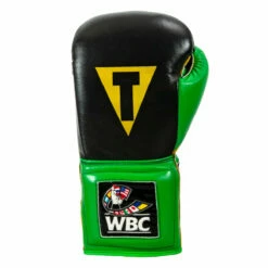 WBC By TITLE Boxing Sparring Gloves -Boxing Equipment Sales Store wbcsg bk gn 03