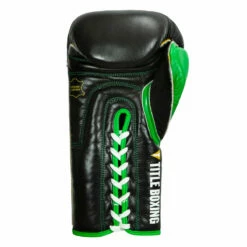 WBC By TITLE Boxing Sparring Gloves -Boxing Equipment Sales Store wbcsg bk gn 04