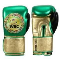 WBC By TITLE Boxing Green Belt Training Gloves 1.0 21 WBC By TITLE Boxing Green Belt Training Gloves 1.0 -Boxing Equipment Sales Store wgbtg gn gd bk 1 1