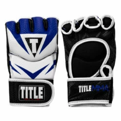 TITLE MMA Command Pro Fight Gloves -Boxing Equipment Sales Store xmcpfg bl wh 001 1