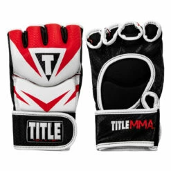 TITLE MMA Command Pro Fight Gloves -Boxing Equipment Sales Store xmcpfg rd wh 001 1