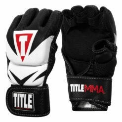 TITLE MMA Command Training Gloves -Boxing Equipment Sales Store xmctg bk wh 002