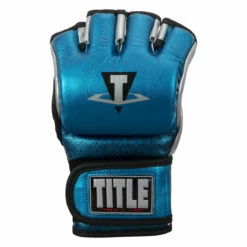TITLE MMA Menace Metallic Training Gloves 18 TITLE MMA Menace Metallic Training Gloves -Boxing Equipment Sales Store xmmtg bl sv 003