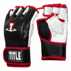 TITLE MMA Conflict Training Gloves -Boxing Equipment Sales Store xmtg bk wh rd 002